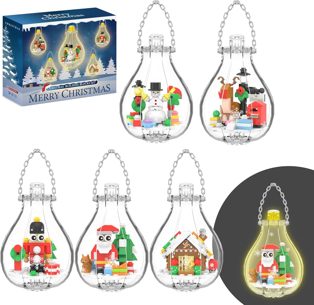 Christmas Ornaments Building Blocks 5 Pack