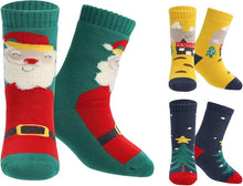 Load image into Gallery viewer, Christmas Socks Kid Sock Ultra Thick Warm Socks Boy and Girl winter Socks Cotton Crew Socks 3 Pairs
