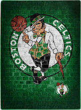 Load image into Gallery viewer, Boston Celtics Street Raschel Throw Blanket 60&quot; x 80&quot;
