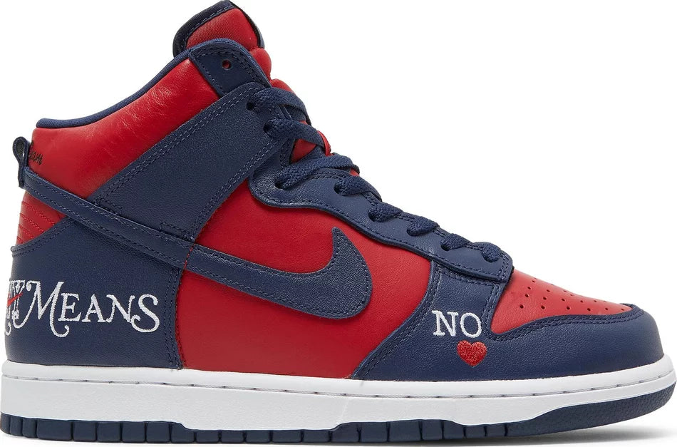 Nike SB Dunk High Supreme By Any Means Navy Size 9.5M / 11W New