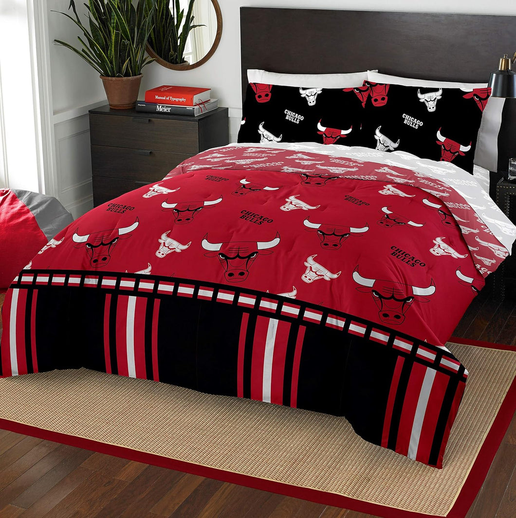 Chicago Bulls Queen Rotary Bed In Bags