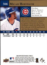 Load image into Gallery viewer, 2009 Upper Deck Micah Hoffpauir #566 Chicago Cubs
