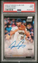 Load image into Gallery viewer, 2022 Topps Stadium Club Chrome Aaron Ashby Autograph #SCCBA-AA PSA 10 Mint
