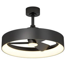 Load image into Gallery viewer, Artika Austin 23&quot; LED Chandelier Ceiling Fan Fandelier, Black
