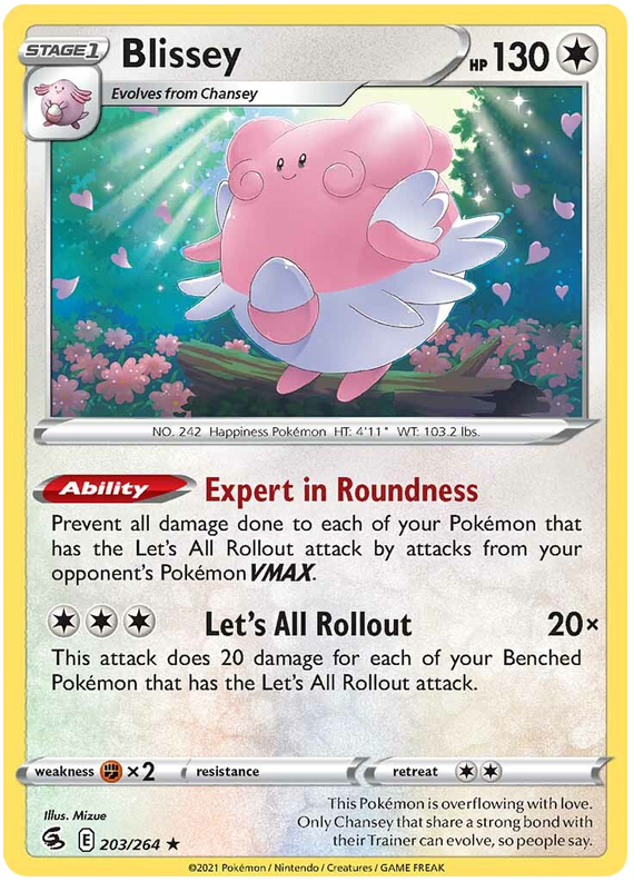 Sword and Shield Fusion Strike 203  Blissey