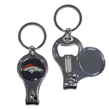 Load image into Gallery viewer, NFL Team Keychain Bottle Opener   Choose  Your
