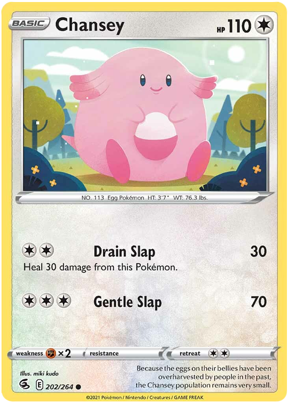Sword and Shield Fusion Strike 202  Chansey