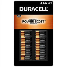 将图片加载到图库查看器，Duracell Coppertop Alkaline AAA Batteries, 40-count Open Box
