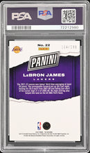 Load image into Gallery viewer, 2022-23 Panini National Orange #22 LeBron James /199 Lakers PSA 10
