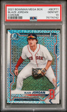 Load image into Gallery viewer, Blaze Jordan 2021 Bowman Mega Box Chrome #BCP71 Boston Red Sox PSA 10 GEM Mint
