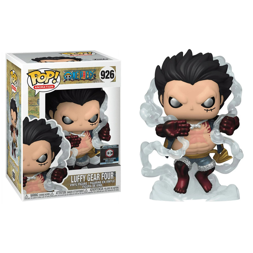 Funko POP! Animation One Piece Luffy Gear Four #926 [Metallic] Exclusive Collectible Figure with Case