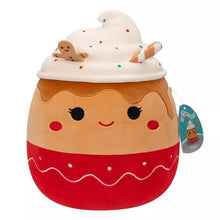 Load image into Gallery viewer, Squishmallows Ginger the Gingerbread Latte 11&quot; 2023 Christmas RARE Edition Stuffed Plush
