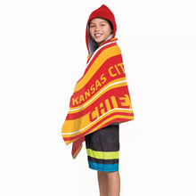 Load image into Gallery viewer, Kansas City Chiefs Juvy Hooded Towel 22&quot;x51&quot;
