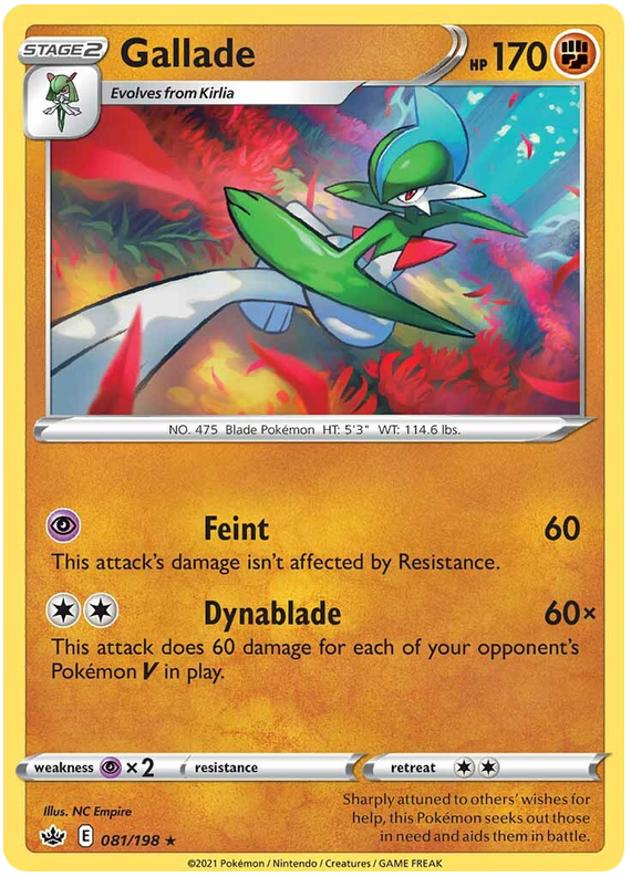 Sword and Shield Chilling Reign 081  Gallade