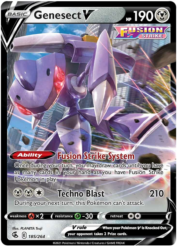 Sword and Shield Fusion Strike 185  Genesect V