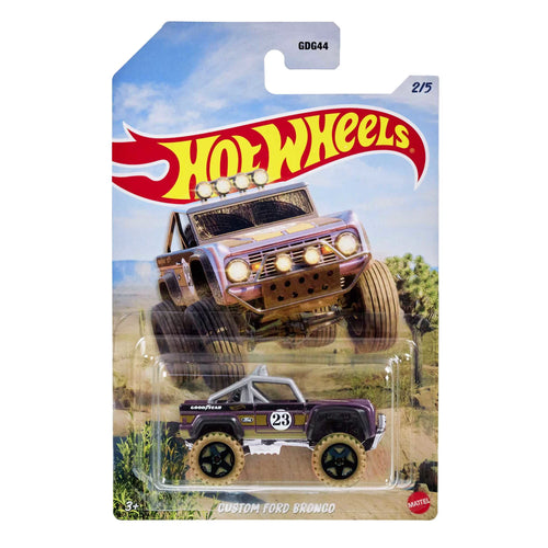 Hot Wheels 2023 - Theme / Mud Runners 2/5 - Custom Ford Bronco - Walmart Exclusive - walk-of-famesports