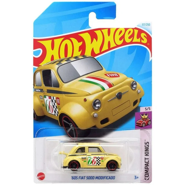 2024 Hot Wheels '60S Fiat 500D Modificado Compact Kings New in Mainline 5/5, 117/250