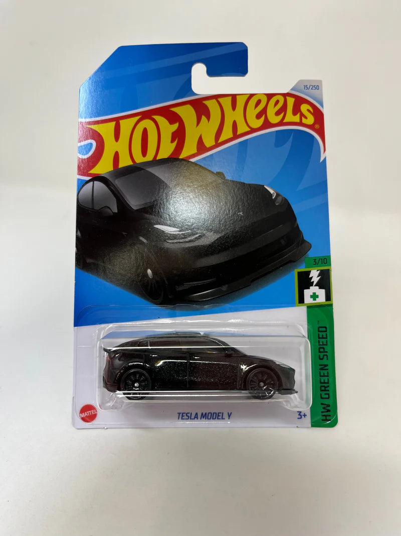 2024 Hot Wheels Tesla Model Y HW Green Speed 3/10, 15/250 (Black)
