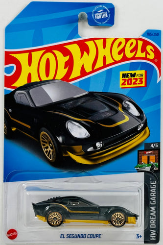 Hot Wheels El Segundo Coupe BLACK HW Dream Garage 4/5 105/250 - walk-of-famesports