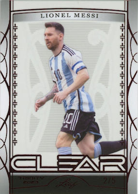2023 Leaf Clear Blue 14/30 Lionel Messi #C-18