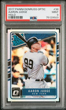 Load image into Gallery viewer, 2017 Panini Donruss Optic Holo Rated Rookie #38 Aaron Judge New York Yankees PSA 9 Mint - walk-of-famesports
