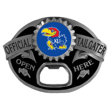 将图片加载到图库查看器，NCAA Team Tailgater Belt Buckle Bottle Opener - Assorted Teams Choose Your
