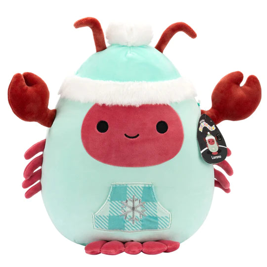 Squishmallows Lorono the Lobster Wearing Winter Outfit 12