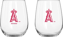تحميل الصورة إلى عارض المعرض، MLB Teams Curved Wine Glass 16 Oz. 2 Pack- Assorted Team &amp; Style Choose your
