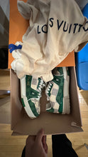 Load image into Gallery viewer, Louis Vuitton LV Trainer Damier White Green Size 10M / 11.5W
