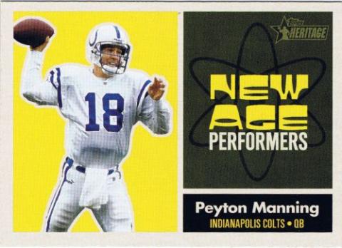 2001 Topps Heritage New Age Performers Peyton Manning Indianapolis Colts #NA4