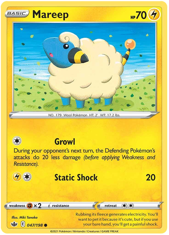 Sword and Shield Chilling Reign 047  Mareep