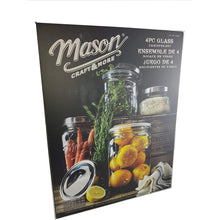 Load image into Gallery viewer, Mason Craft &amp; More 4-piece Glass Canister Set

