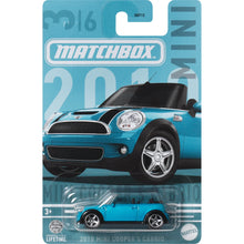 Load image into Gallery viewer, Matchbox 2010 Mini Cooper S Cabrio, Teal 3/6
