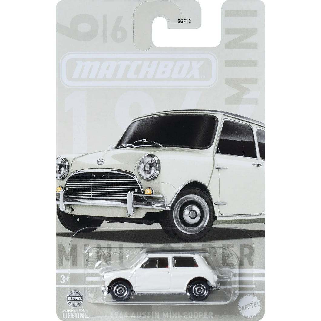 MATCHBOX 1966 AUSTIN MINI COOPER WHITE 6/6 Collectible Diecast Toy Car Exclusive