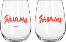 تحميل الصورة إلى عارض المعرض، MLB Teams Curved Wine Glass 16 Oz. 2 Pack- Assorted Team &amp; Style Choose your
