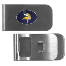 将图片加载到图库查看器，NFL Team Money Clip Bottle Opener - Assorted Teams Choose Your
