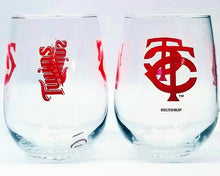 تحميل الصورة إلى عارض المعرض، MLB Teams Curved Wine Glass 16 Oz. 2 Pack- Assorted Team &amp; Style Choose your
