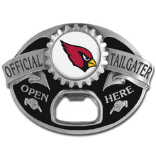 将图片加载到图库查看器，NFL Team Tailgater Belt Buckle Bottle Opener - Assorted Teams Choose Your
