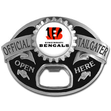 将图片加载到图库查看器，NFL Team Tailgater Belt Buckle Bottle Opener - Assorted Teams Choose Your
