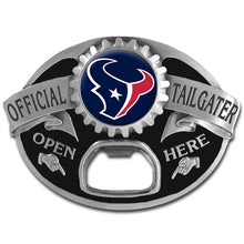 将图片加载到图库查看器，NFL Team Tailgater Belt Buckle Bottle Opener - Assorted Teams Choose Your
