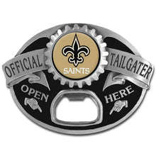 将图片加载到图库查看器，NFL Team Tailgater Belt Buckle Bottle Opener - Assorted Teams Choose Your
