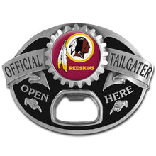 将图片加载到图库查看器，NFL Team Tailgater Belt Buckle Bottle Opener - Assorted Teams Choose Your
