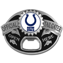 将图片加载到图库查看器，NFL Team Tailgater Belt Buckle Bottle Opener - Assorted Teams Choose Your
