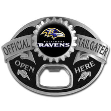 将图片加载到图库查看器，NFL Team Tailgater Belt Buckle Bottle Opener - Assorted Teams Choose Your
