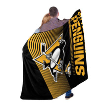 Load image into Gallery viewer, NHL Pittsburgh Penguins 60&quot; x 80&quot; Digitize Raschel Throw Blanket
