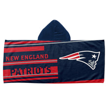 Load image into Gallery viewer, New England Patriots Juvy Hooded Towel 22&quot;x51&quot;

