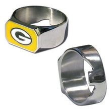 将图片加载到图库查看器，NFL Official Team Ring/Bottle Opener - Assorted Team Choose your

