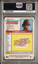 Load image into Gallery viewer, 2020 Bowman Heritage Chrome Prospects Yellow Refractor CJ Abrams 64/75 #92CP-CA
