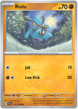 Load image into Gallery viewer, Scarlet and Violet Scarlet &amp; Violet - 112 Riolu

