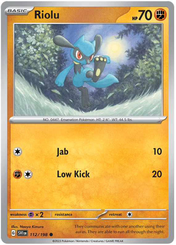 Scarlet and Violet Scarlet & Violet - 112 Riolu